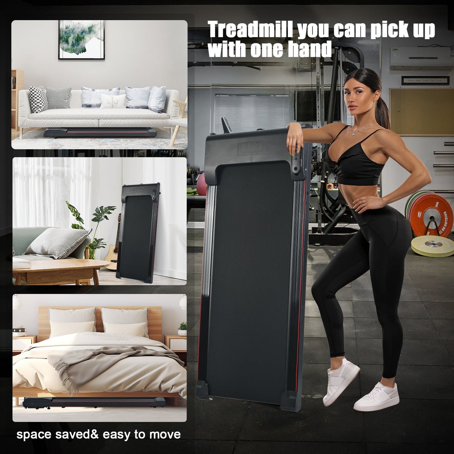 Portable Brushless Electric Walking Mat - 300 lb Capacity