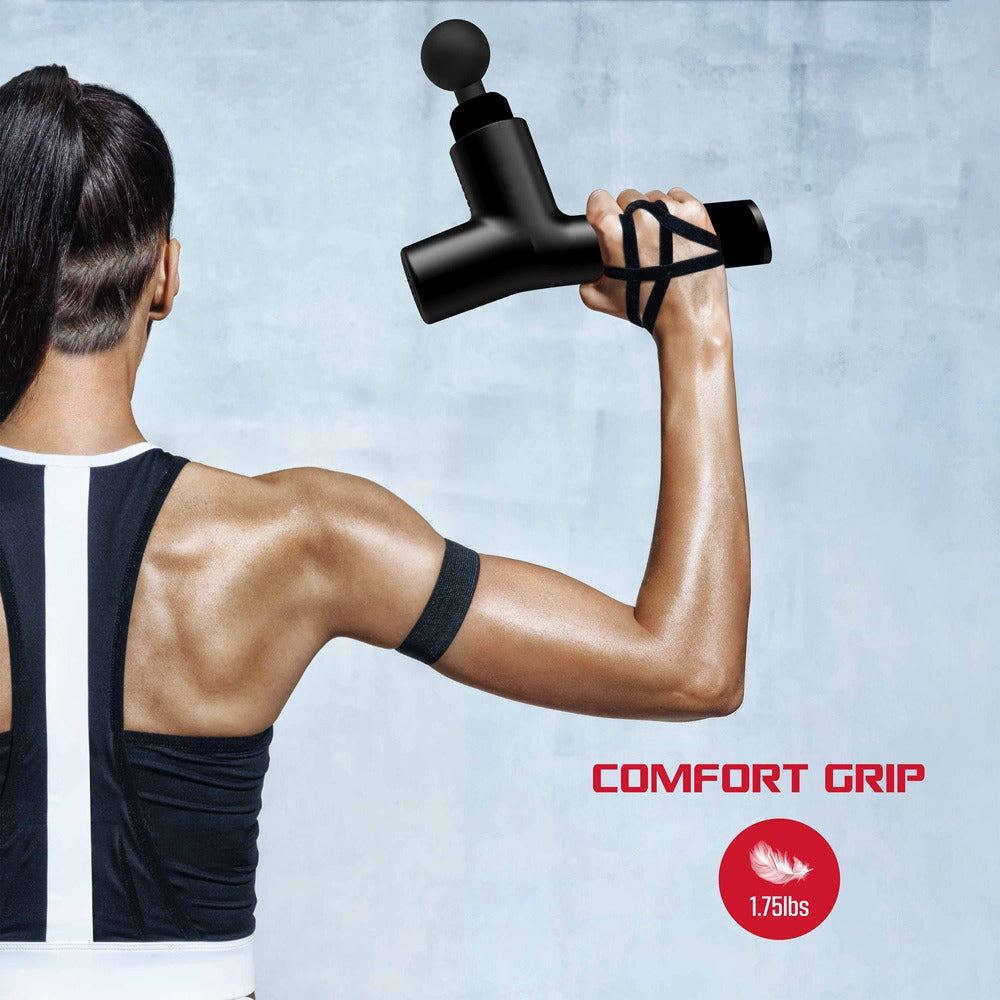 Electric massage gun fascia gun with hot and cold therapy fitness exercise muscle relaxation instrument - Korvel