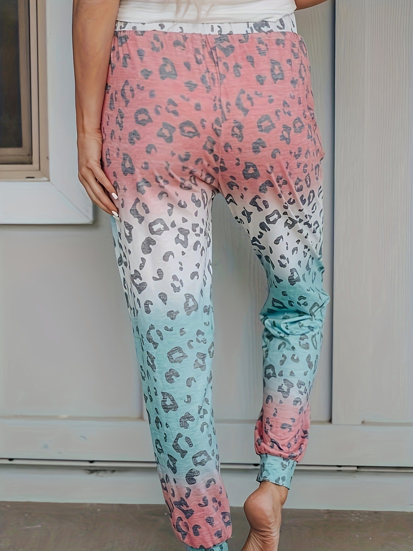 Leggings à Imprimé Léopard pour Femmes - Coupe Ample