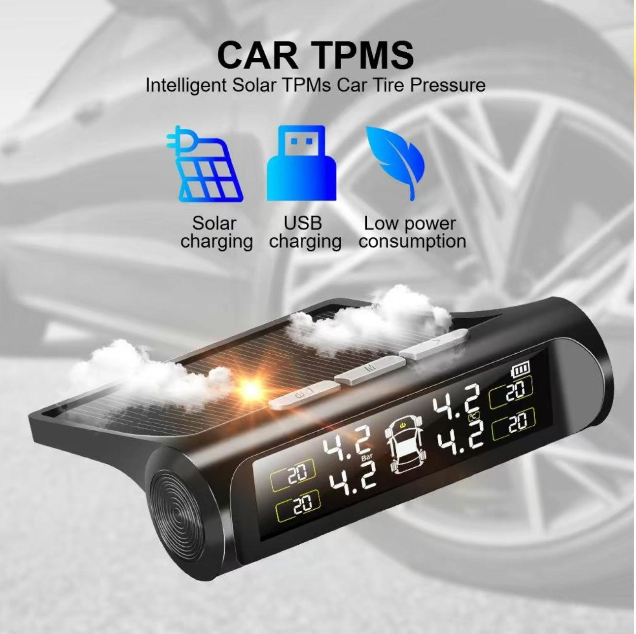 SolarTire TPMS Monitor - Korvel