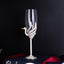 Crystal glass champagne glasses household high footed glasses - Korvel