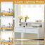 Makeup Vanity Desk with Mirror & Light - Korvel