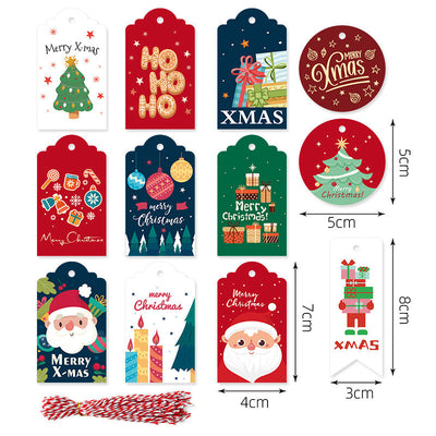 Christmas tags, festival themed gift packaging cards, indoor decoration tags - Korvel