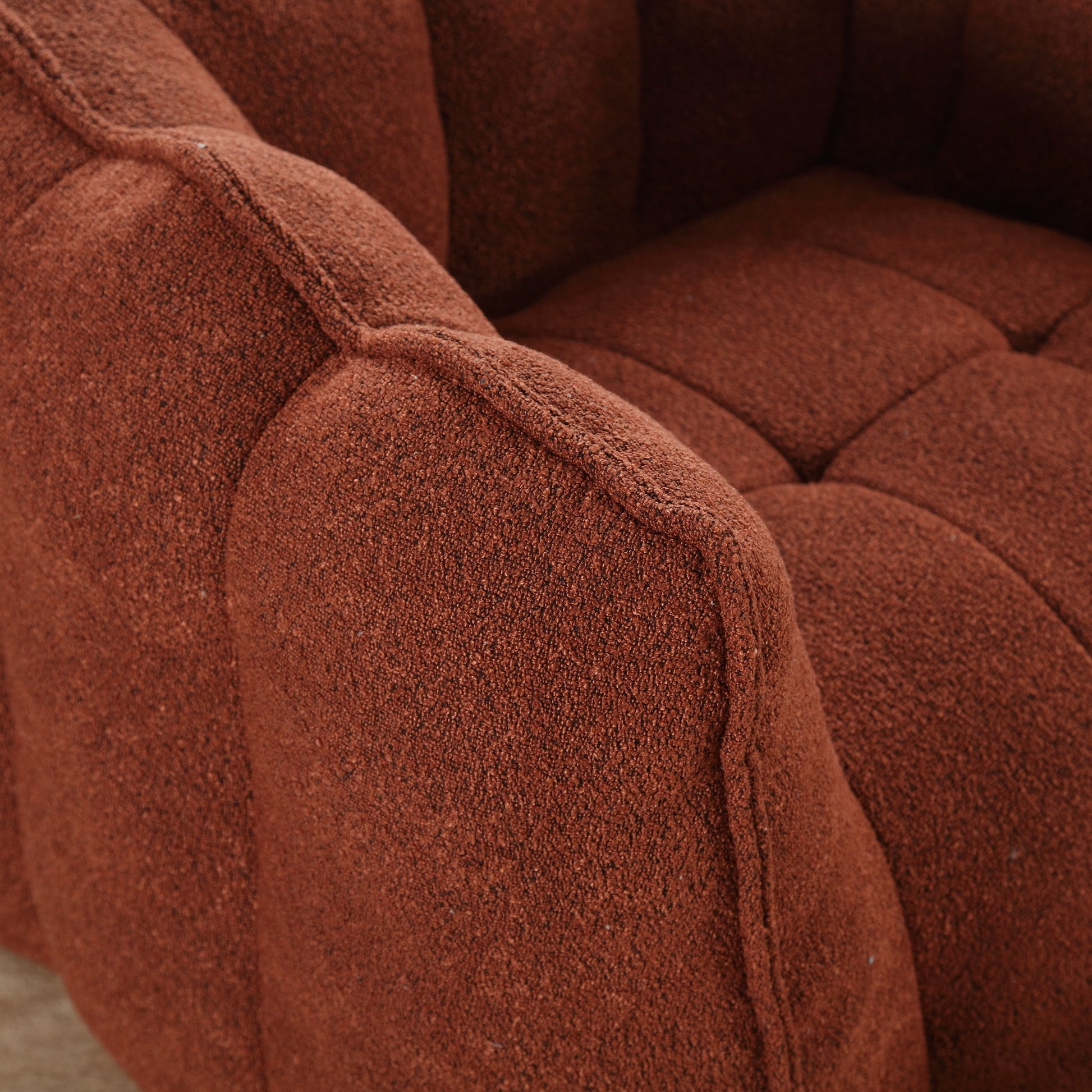 Soft Bean Bag Chair with High Resilient Foam(Chips)for living room and bedroom Comfortable Square Lazy Sofa with  Footstool - Korvel