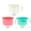 Wax Warmer Heat-resisting Replacement Silicone Bowls Hair Removal Wax With Stirring Stick Non-Stick Pan Hair Removal Tool - Korvel