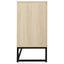 Buffet 4 Portes en Rotin - Cabinet de Rangement Élégant