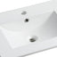 Basin de lavabo en céramique blanche premium de 24 pouces