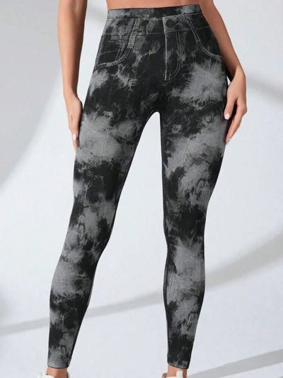 Tie-Dye High Waist Active Leggings - Korvel
