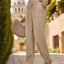 Perfee Textured High Waist Joggers - Korvel