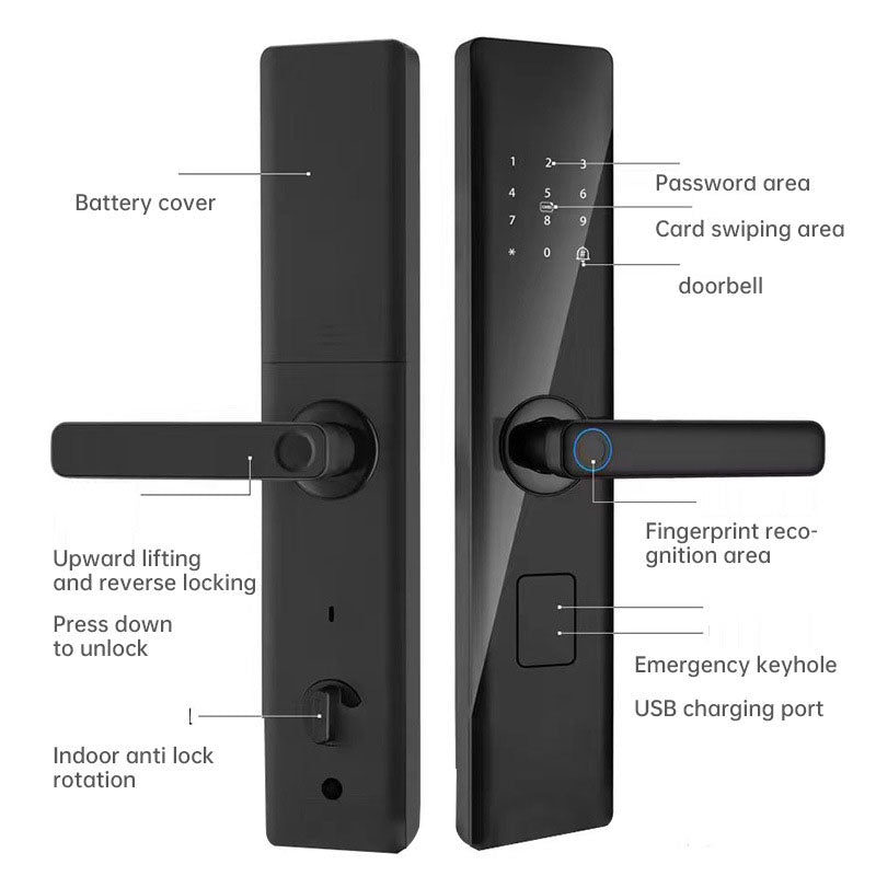 Serrure de porte électronique intelligente à empreinte digitale