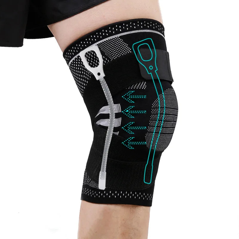 Faja de Rodilla Elástica Desmontable Premium con Soporte de Silicona