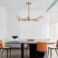 Modern Crystal Chandeliers, 9 Lights Golden Chandelier for Living Room Bedroom (Bulbs Not Included) - Korvel