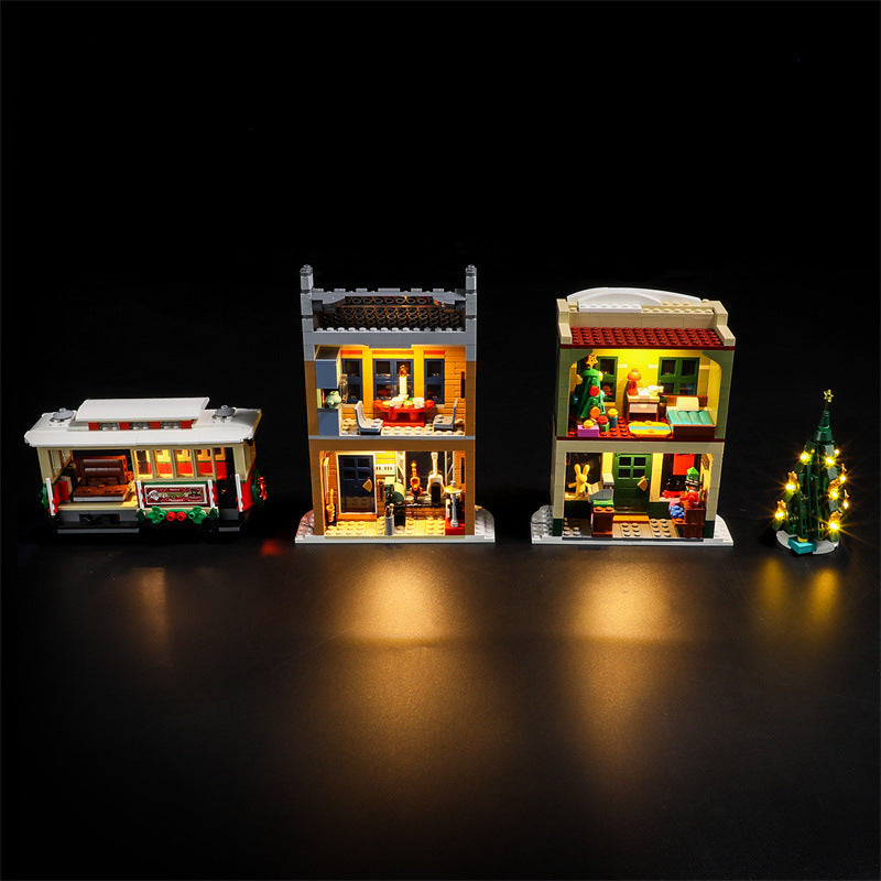 YEABRICKS is compatible with LEGO 10308 Festival Street building blocks, LED lighting, Christmas series toy lights - Korvel