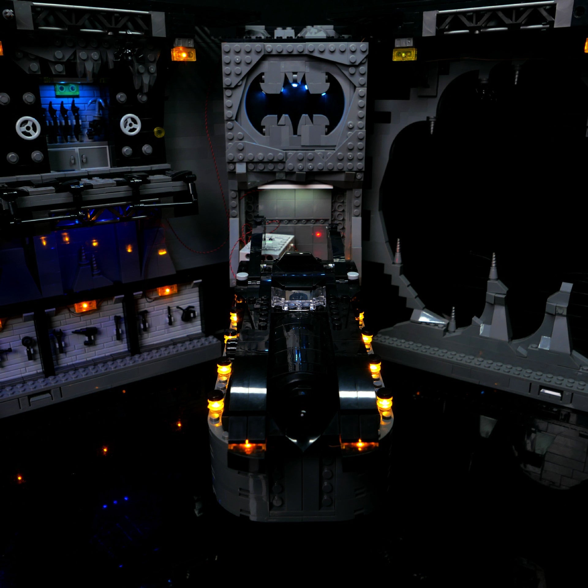LP building block lighting suitable for LEGO 76252 Batcave Shadow Box building block model LED remote control lighting - Korvel