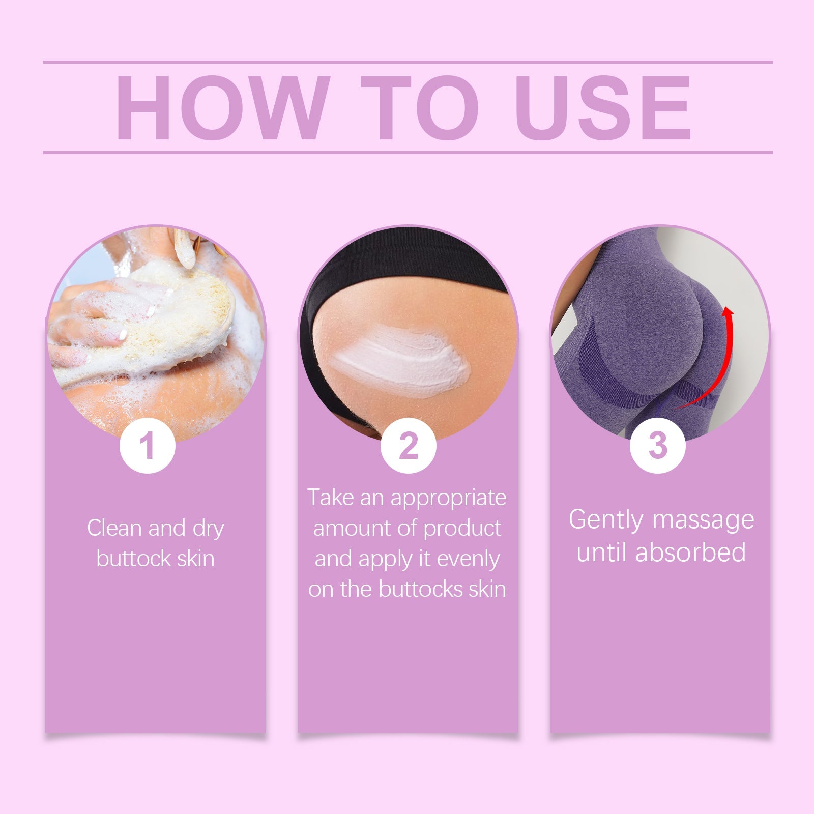 Butt Lift And Shape Care Cream, Lift, Tighten And Plump Butt Line Skin Care Body Care Cream - Korvel