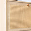 Modern minimalist storage cabinet MDF bed top cabinet Japanese rattan shoe cabinet, small home furniture - Korvel