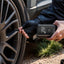 150PSI Rechargeable Electric Tire Pump with Light & LCD: for cars, bikes - Korvel