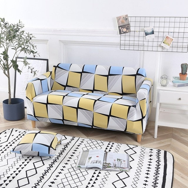 Housse de canapé élégante à fleurs - Design tout compris