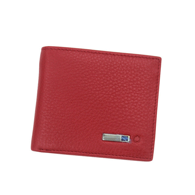 SMARTLB Cartera Bifold de Cuero Genuino - Diseño Slim Premium
