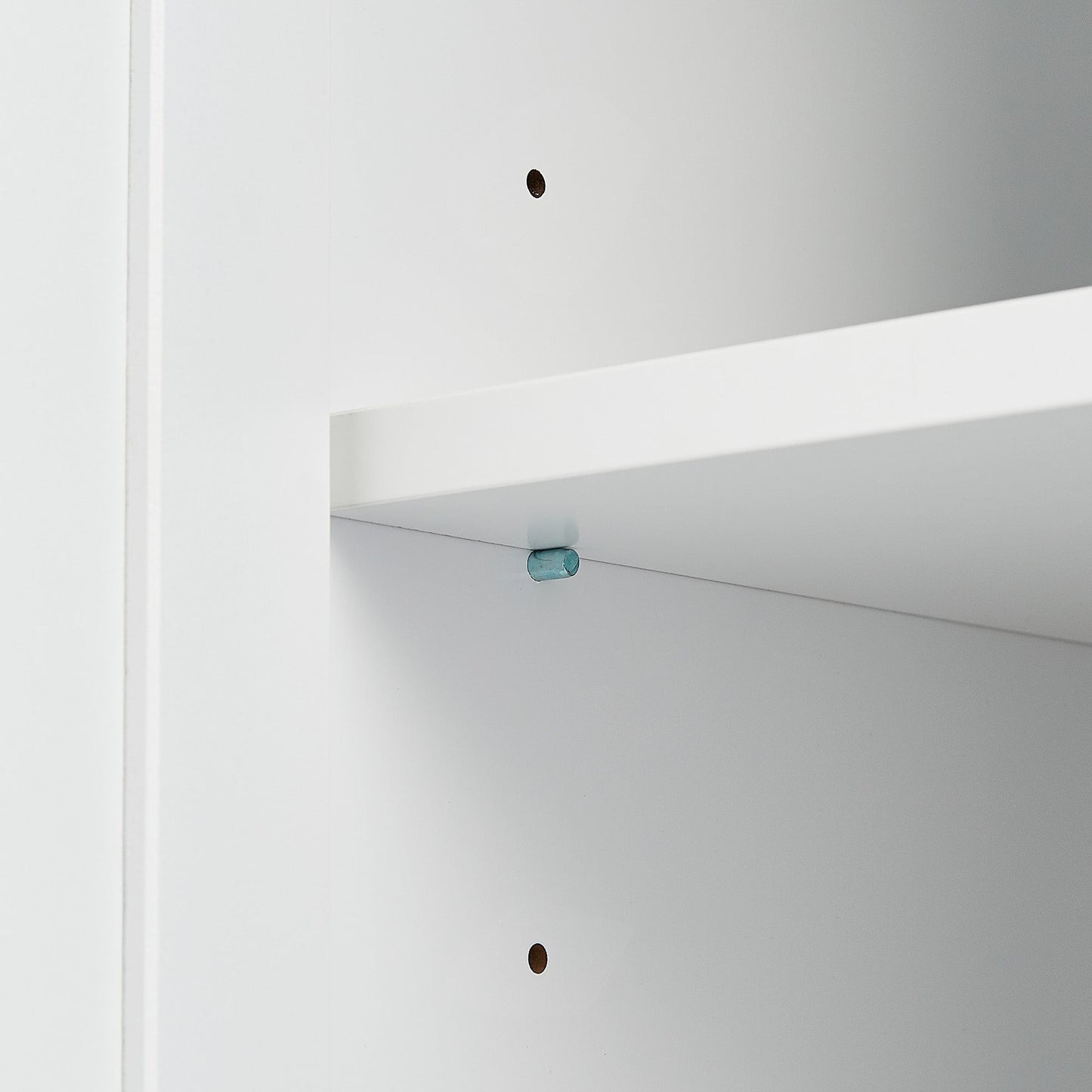Tall and Wide Storage Cabinet with Doors for Bathroom/Office, Three Drawers, White - Korvel