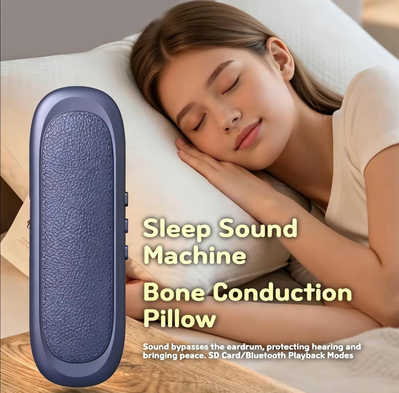 Haut-parleur de coussin DeepRest pour un sommeil confortable