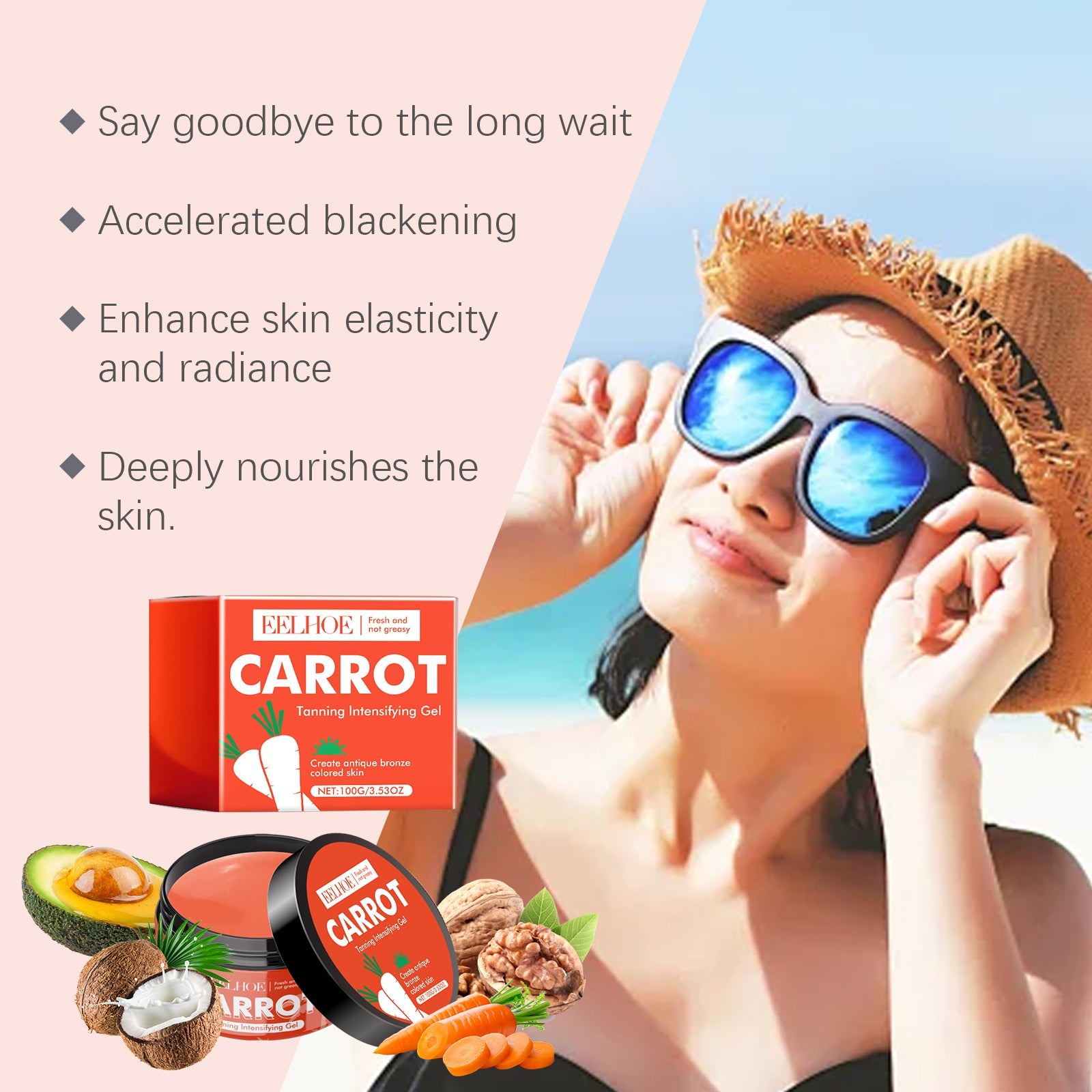 Carrot Black Gel Equalizes Skin Tone And Creates A Healthy Cream For Wheat Skin - Korvel