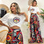 Multicolor Printed Two-Piece Set for Women