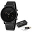 LIGE Men's Ultra Thin Multi-Functional Waterproof Quartz Watch