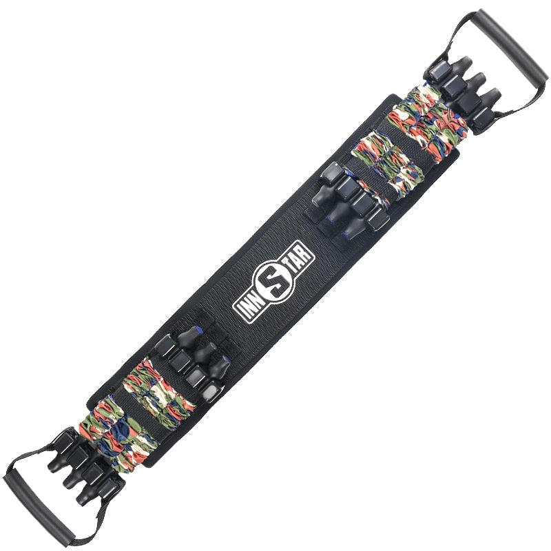 Adjustable Rubber Push Up Bands Bench Press Tension Rope Iron Bar for Chest Arm Home Gym Strength Training Dropshipping - Korvel