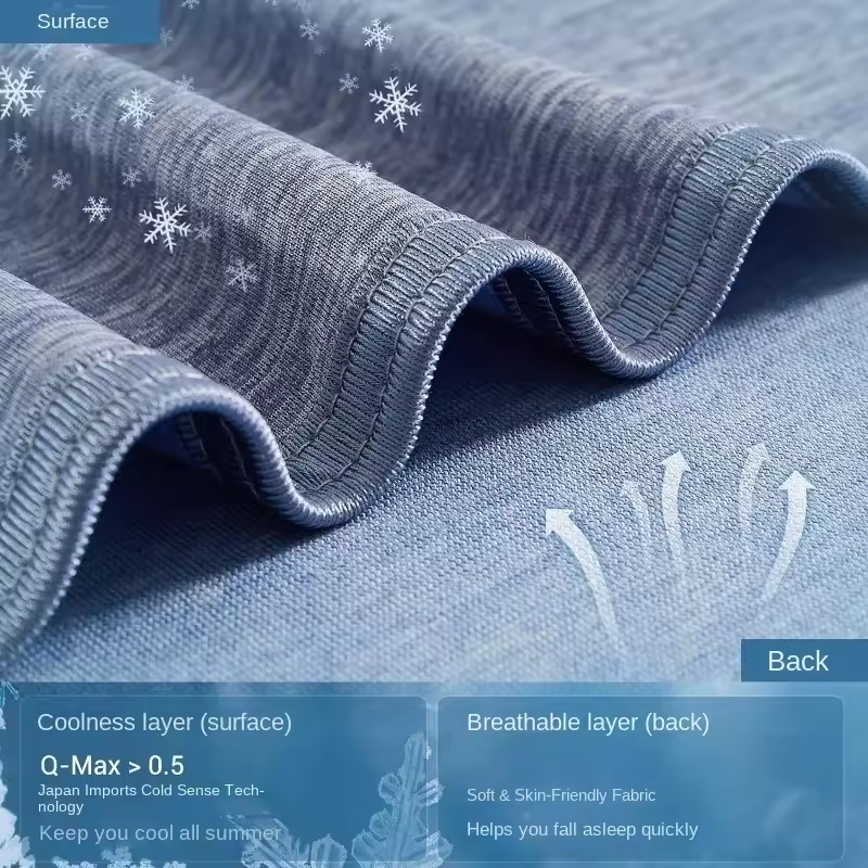 Adult and children's hot sleep cooling blanket summer air conditioning cooling blanket double-layer design cooling blanket - Korvel