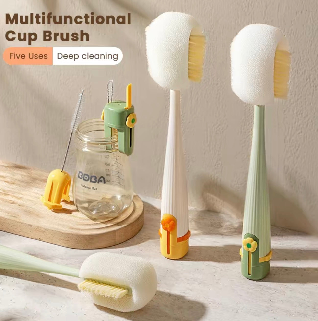 Brosse 5-en-1 CleanMate pour un nettoyage sans effort