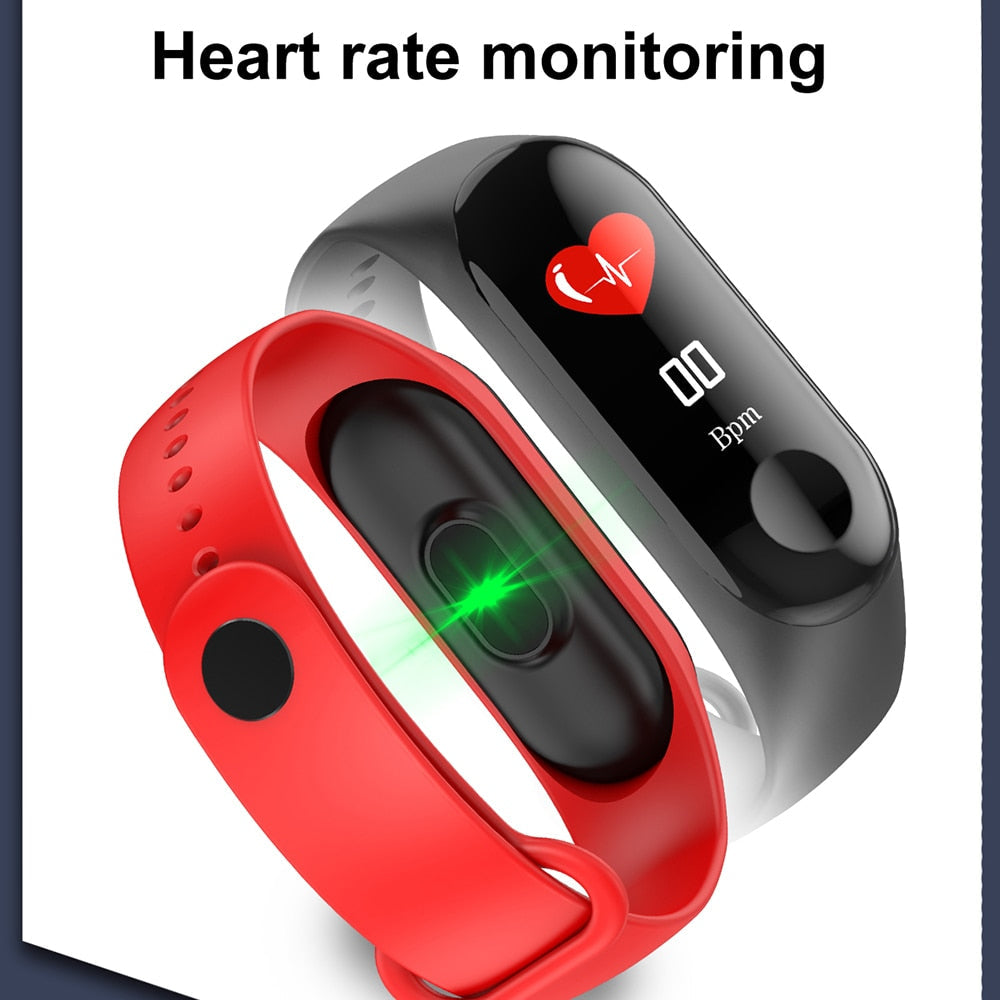Bracelet de fitness intelligent M3 Plus avec écran IPS couleur