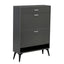 Shoe Cabinet , Shoe storage shelves, Grey - Korvel
