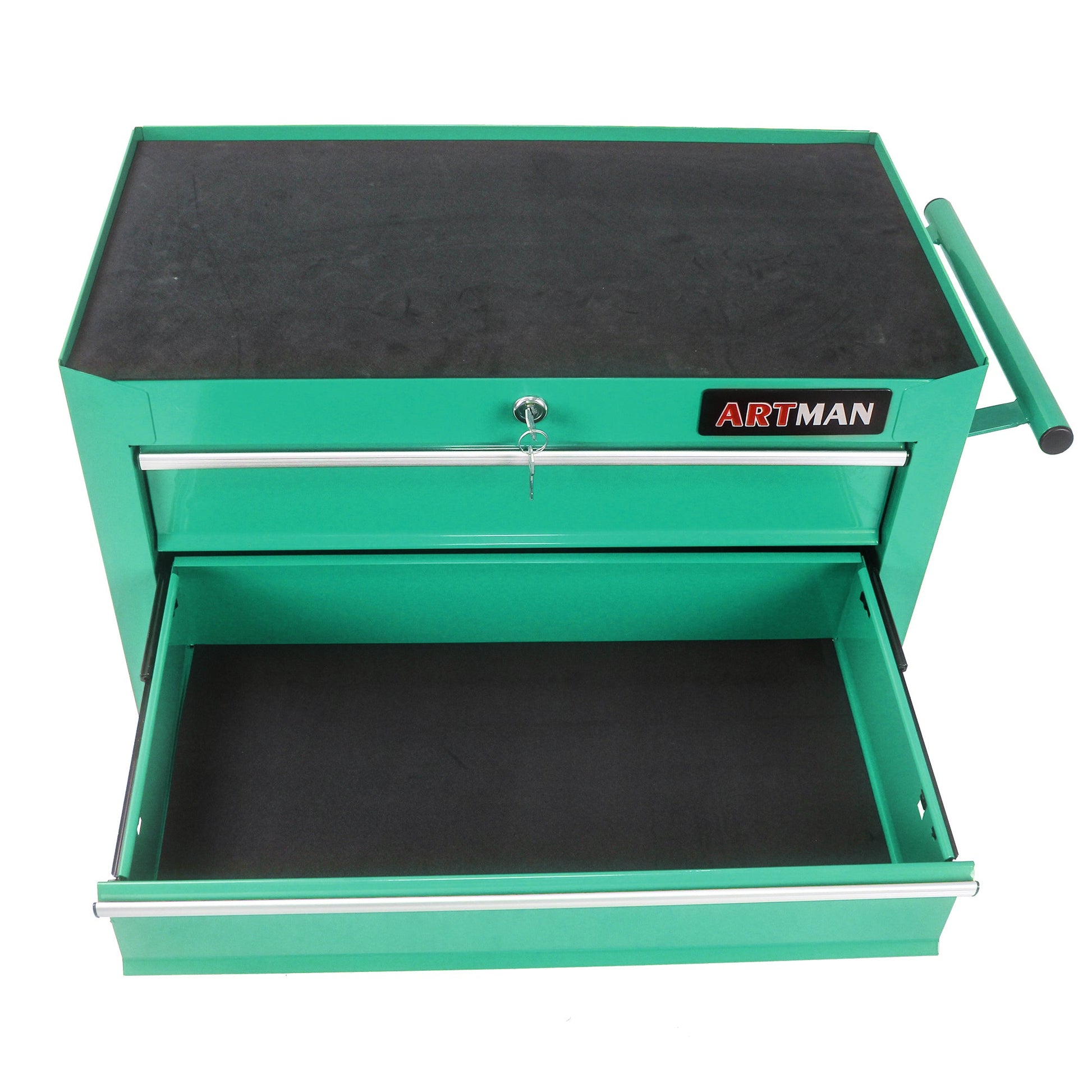 5 DRAWERS MULTIFUNCTIONAL TOOL CART WITH WHEELS-GREEN - Korvel