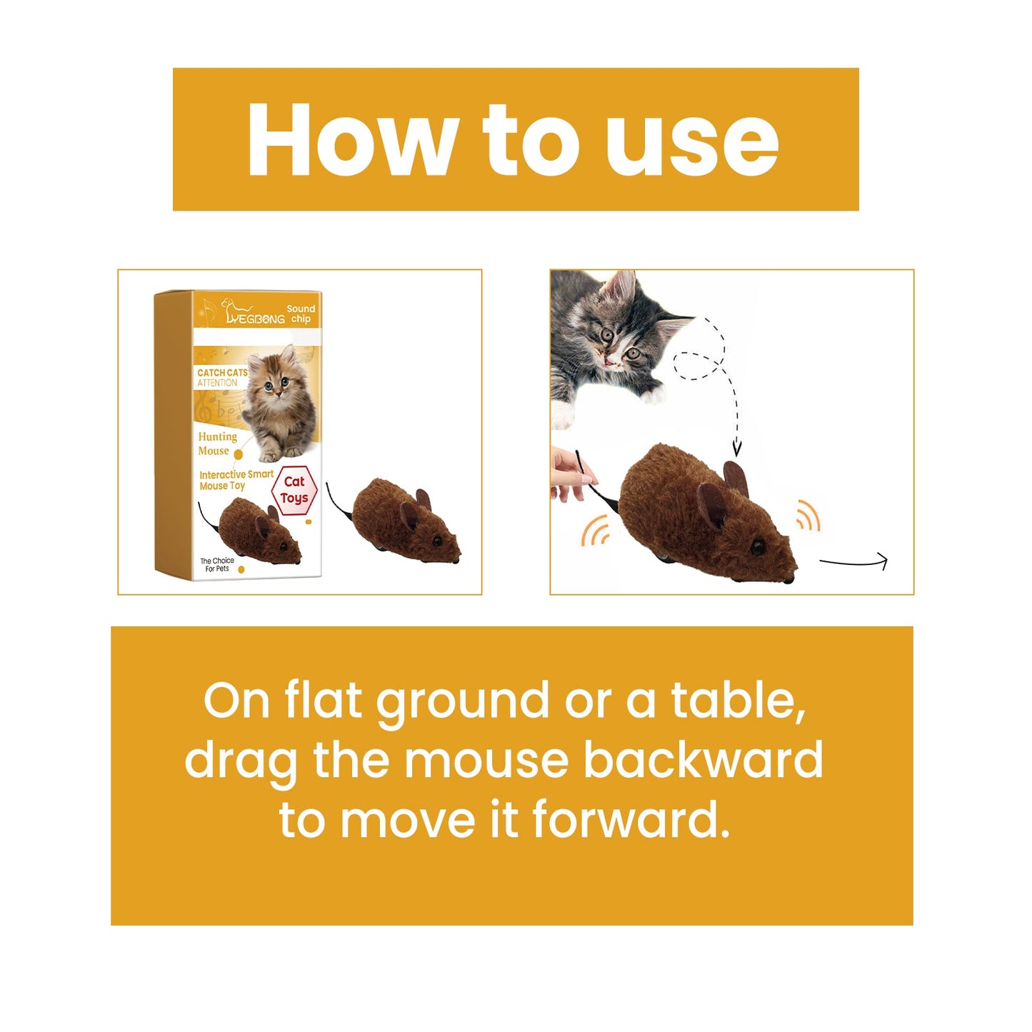 Jouet interactif intelligent en forme de souris pour chats et chiens