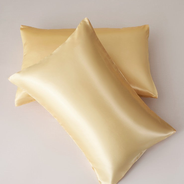 Simulation silk solid color polyester pillowcase envelope pillow pillow cases pillow pair multi-color - Korvel