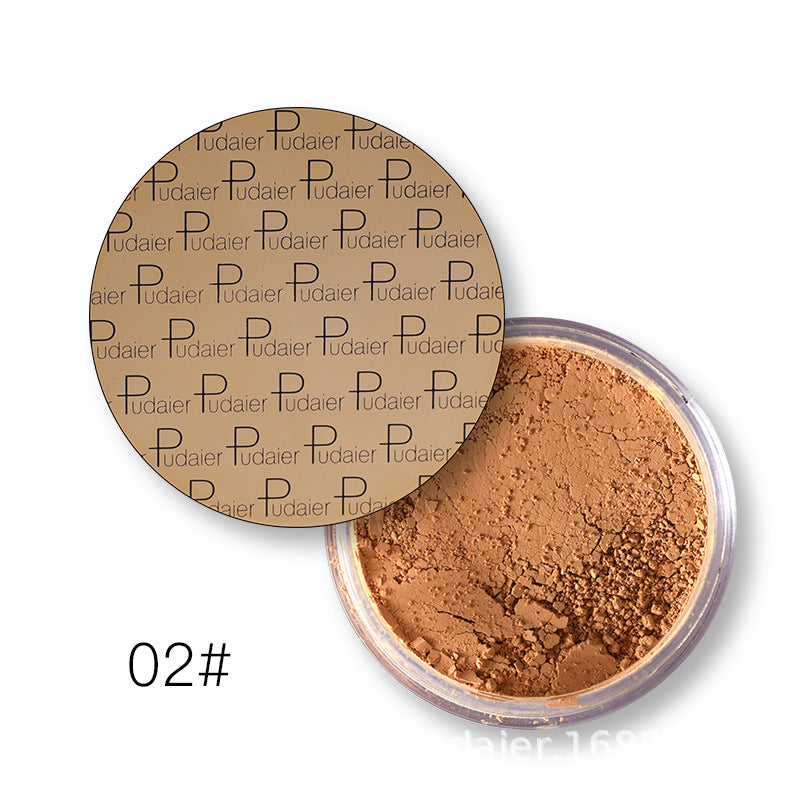 Pudaier Mineral Matte Pearlescent Loose Powder High Gloss Repair Powder Concealer Fixing Powder - Korvel