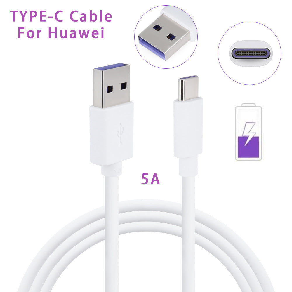 Premium USB-A to Type-C 5A Data Cable - Multiple Lengths