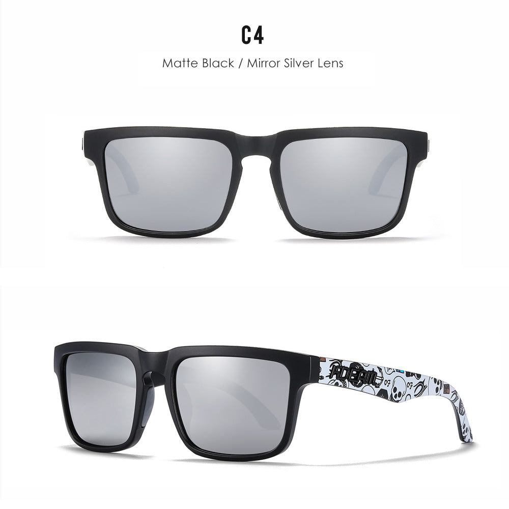 Classic polarized sunglasses for men and women ultra light driving glasses colorful real film sunglasses - Korvel
