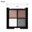UBUB 4 Colors Eyeshadow Shimmer Natural Eyeshadow  Matte Nude Metallic Earth Color Eye Shadow Beauty Makeup Palette - Korvel