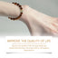 Pulsera Decorativa de Cuentas de Sándalo con Alambre Dorado