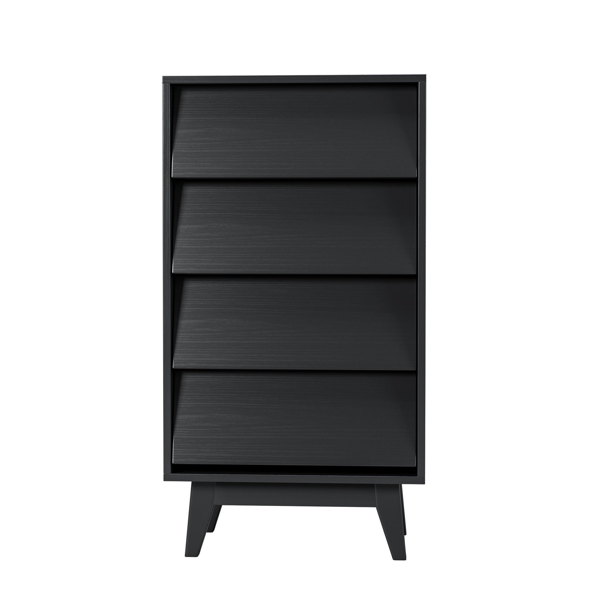 4 Drawer Double Dresser Features Vintage-style and Bevel Design - Korvel