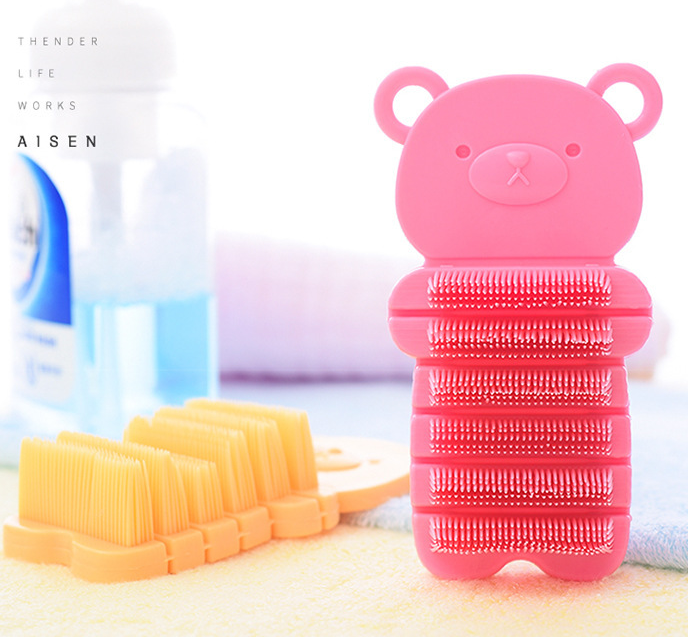 Cartoon hand washing brush baby and children's hand washing tool cleaning nail crevice dirt cleaning brush - Korvel