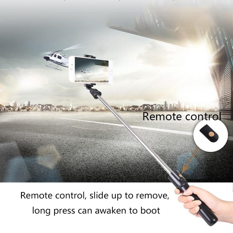 CE Certification Bluetooth Selfie Stick Remote Control Tripod Handphone Live Photo Holder Tripod Camera Self-Timer Artifact Rod - Korvel