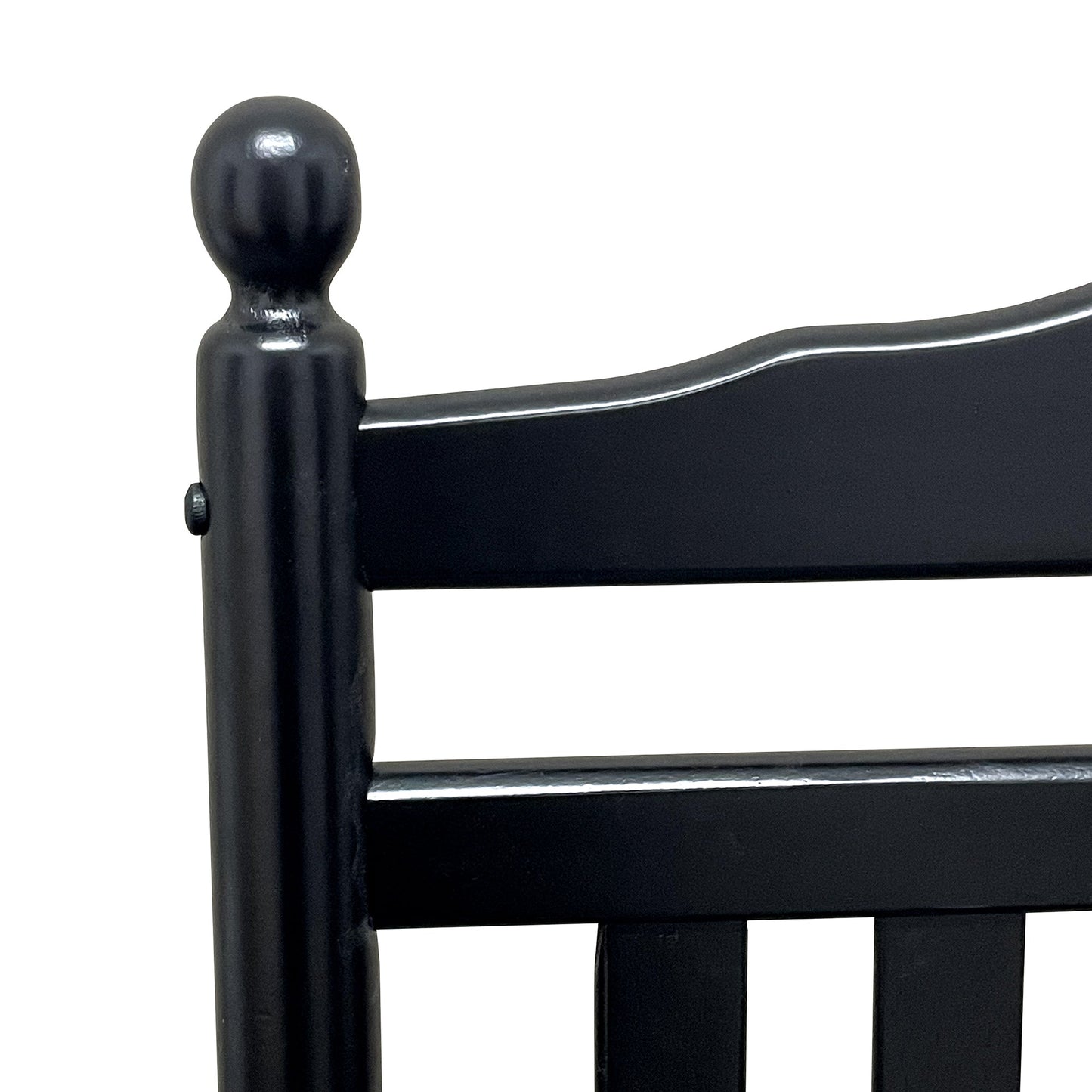 Chaise Berçante Noire Premium pour Adultes pour Espaces Extérieurs