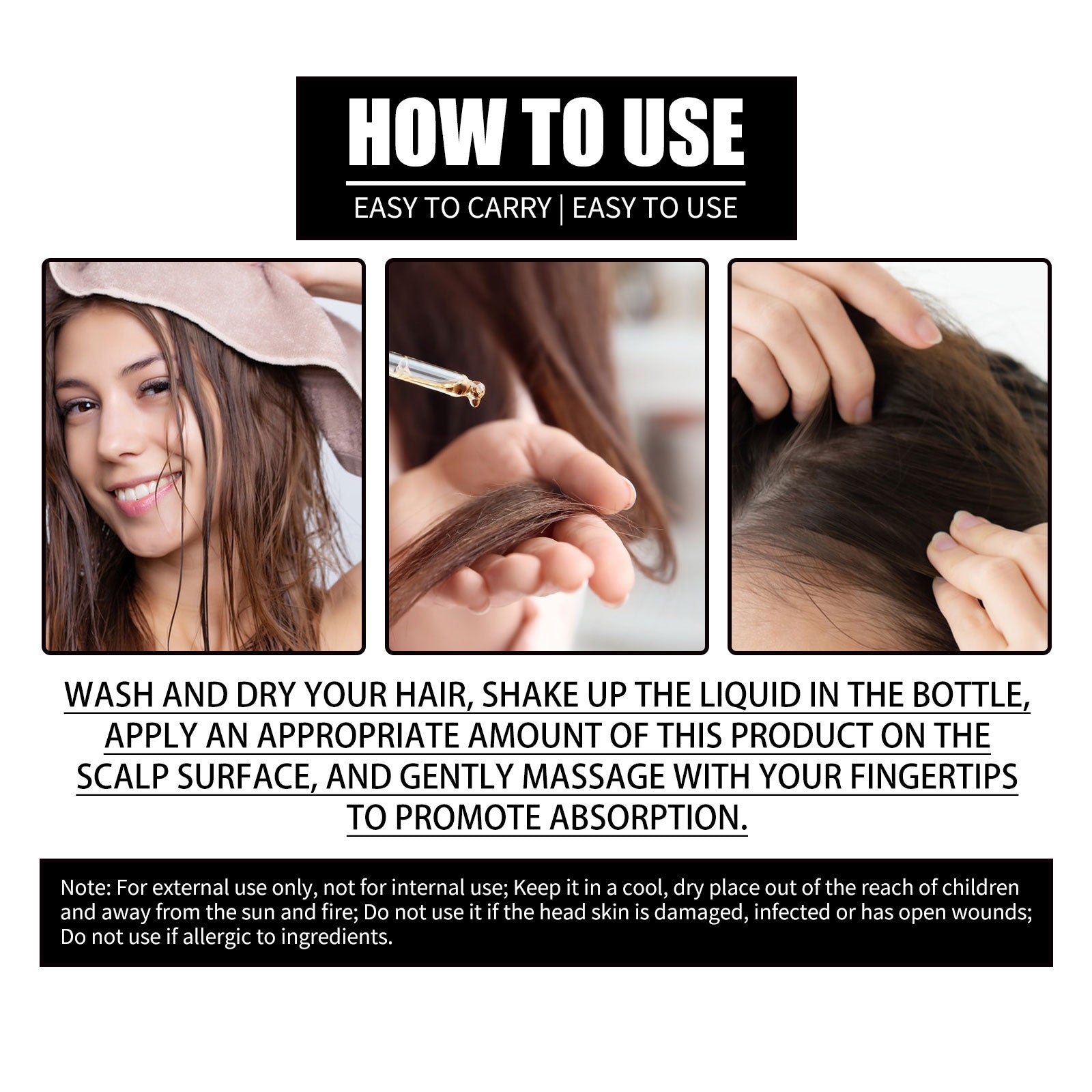 Collagen B7 Vitamin Hair Care Essential Oil Nourishes Hair Gently And Softens Hair - Korvel