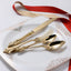 Stainless steel carved steak knife and fork, gold-plated palace Western restaurant knife, fork, spoon, Western tableware set of - Korvel