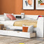 Upholstered Daybed with Trundle, Wood Slat Support,Upholstered Frame Sofa Bed Twin Blue - Korvel