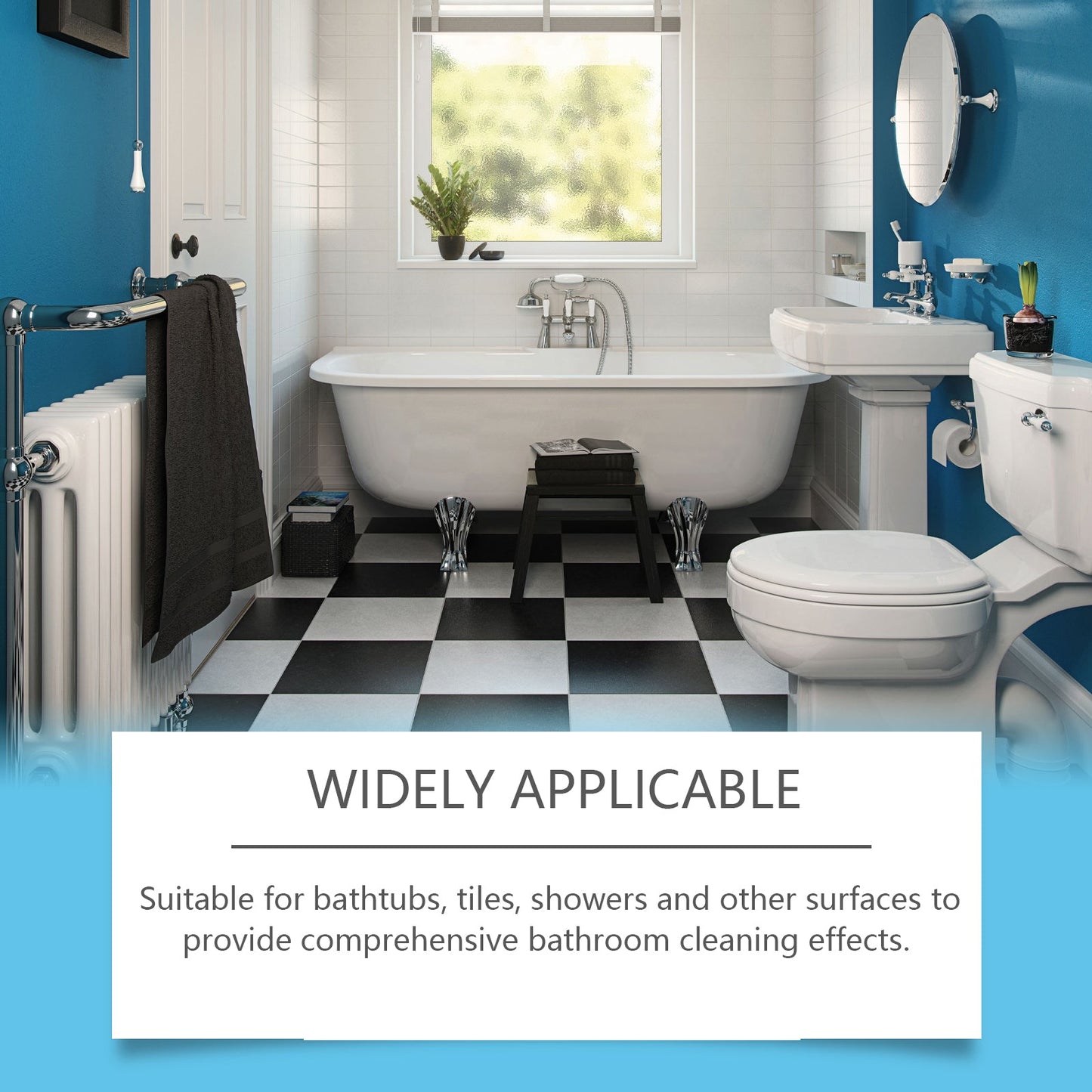 Bathroom Decontamination Cleaning Spray, Clean Bathroom Glass Door Bathtub Decontamination Water Stain Cleaner - Korvel