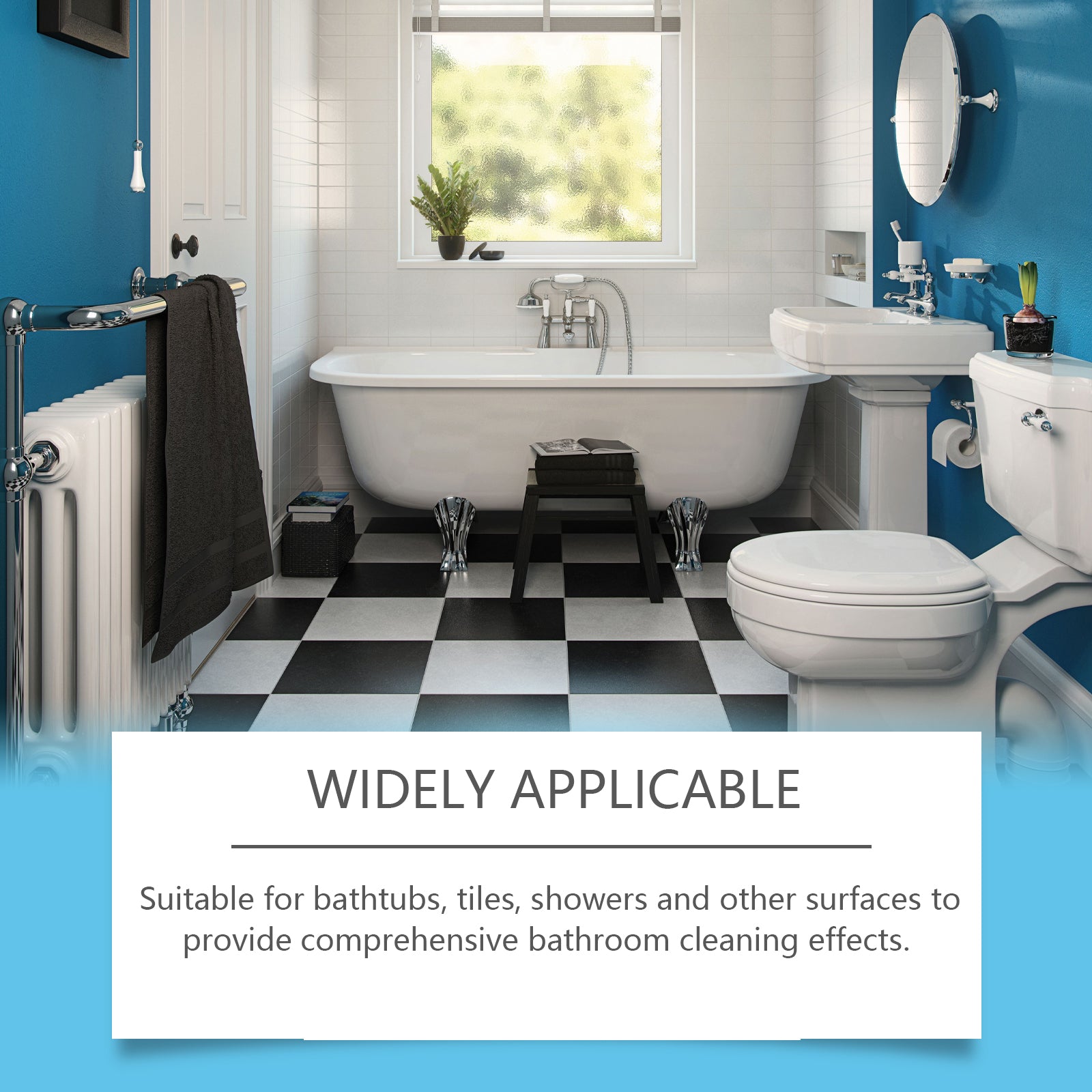 Bathroom Decontamination Cleaning Spray, Clean Bathroom Glass Door Bathtub Decontamination Water Stain Cleaner - Korvel
